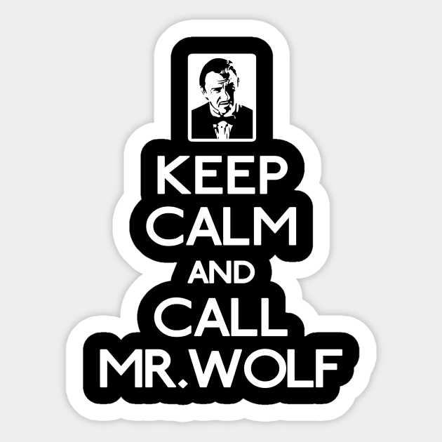 Call Mr Wolf Sticker by karlangas